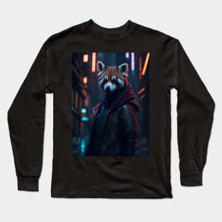 Red Panda Rain Rebel Long Sleeve T-Shirt